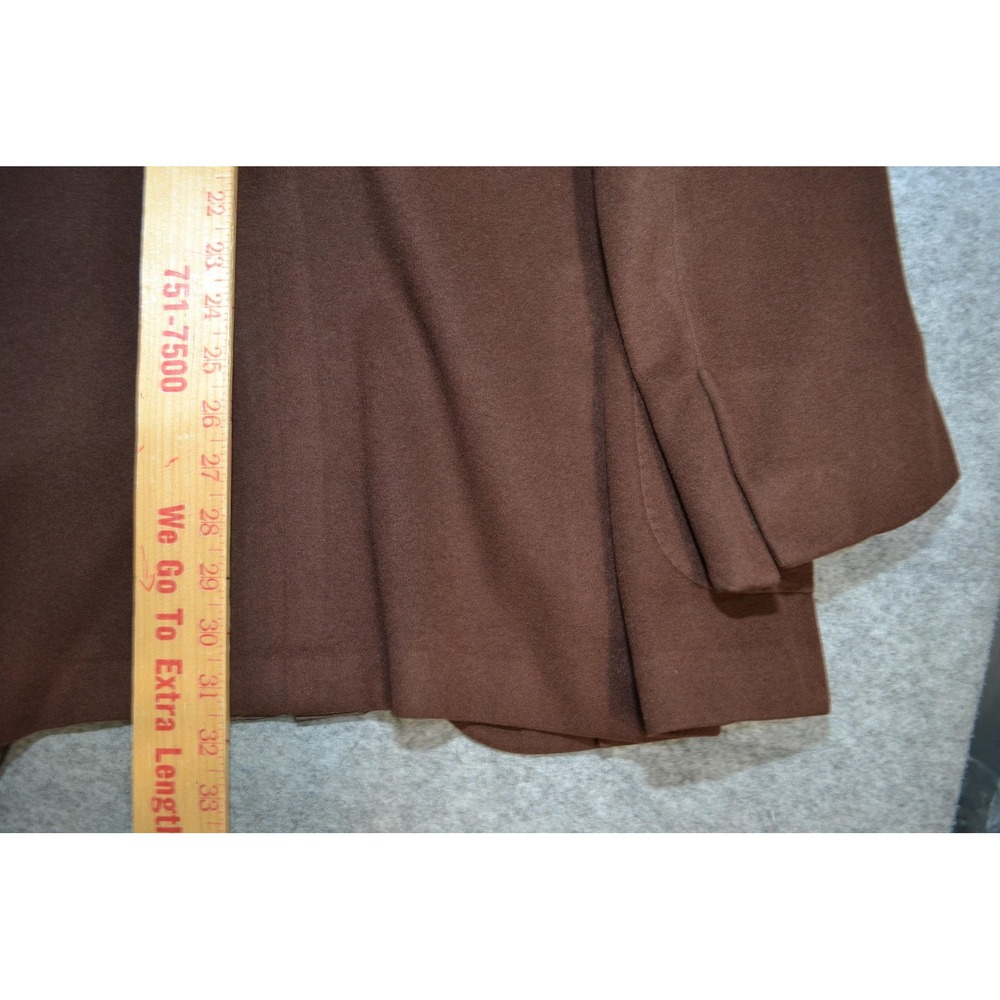 Luciano Barbera Sport Coat Men 42L Brown Cashmere Wool Patch Blazer Jacket Italy - Picture 16 of 16